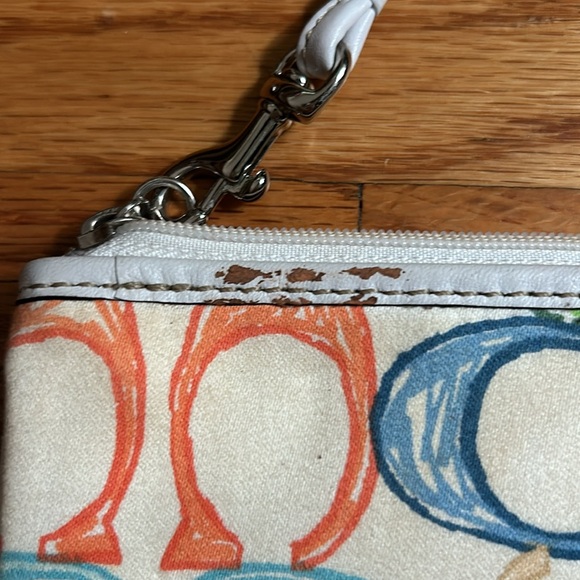 Coach Signature Hampton Multicolor Wristlet - Picture 5 of 11